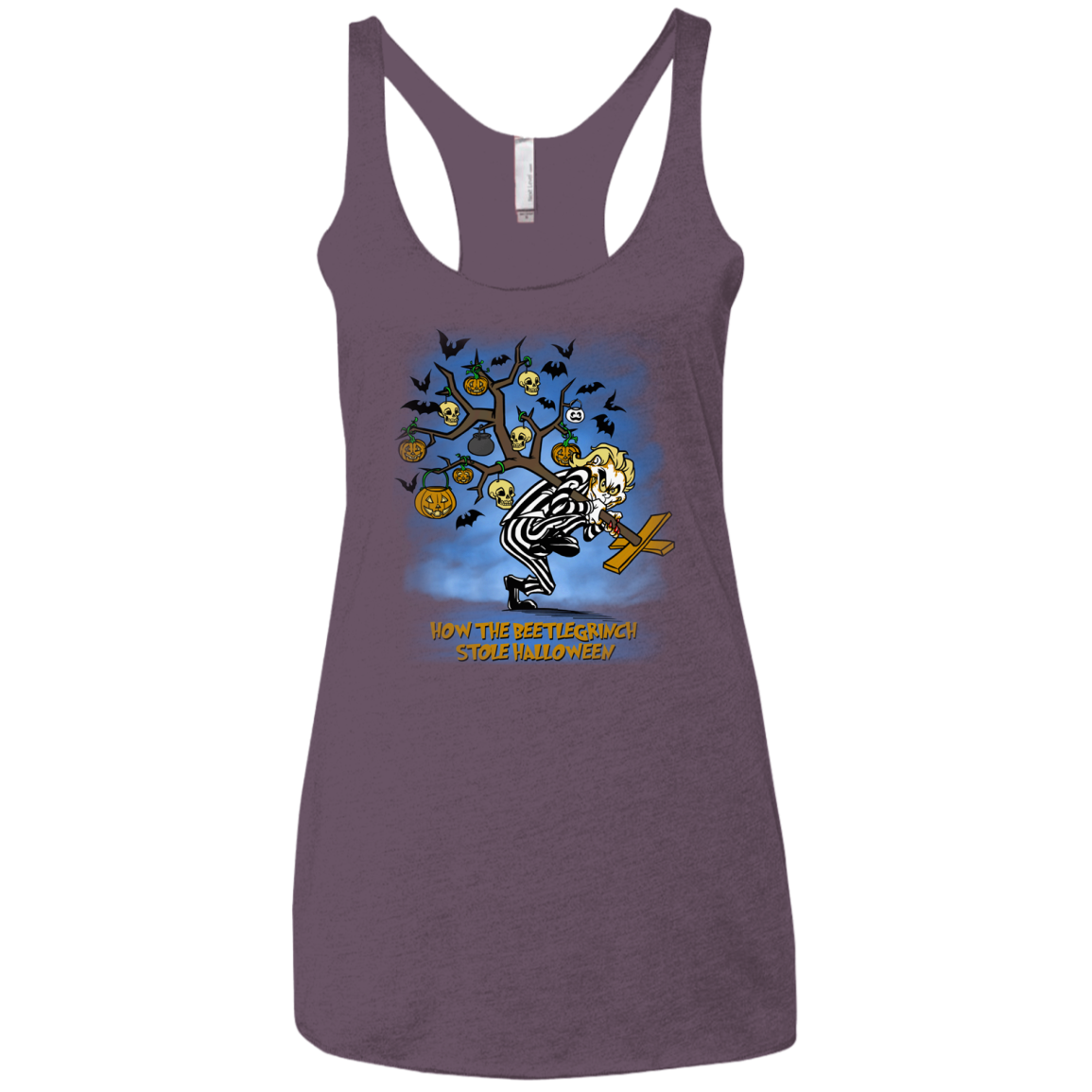 Beetlegrinch Women's Triblend Racerback Tank