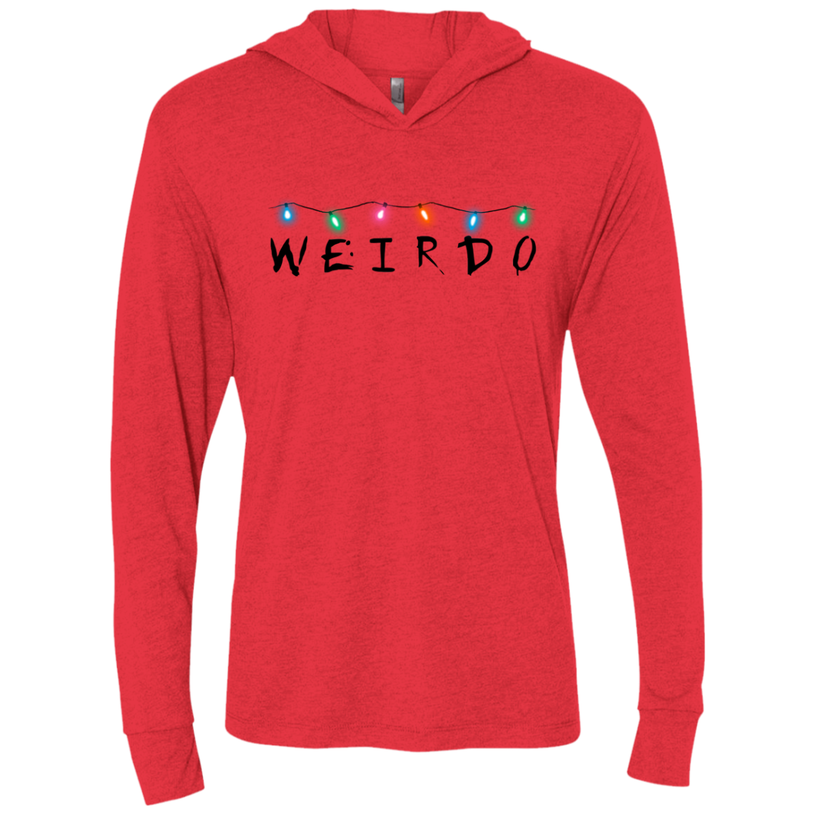 Weirdo Triblend Long Sleeve Hoodie Tee