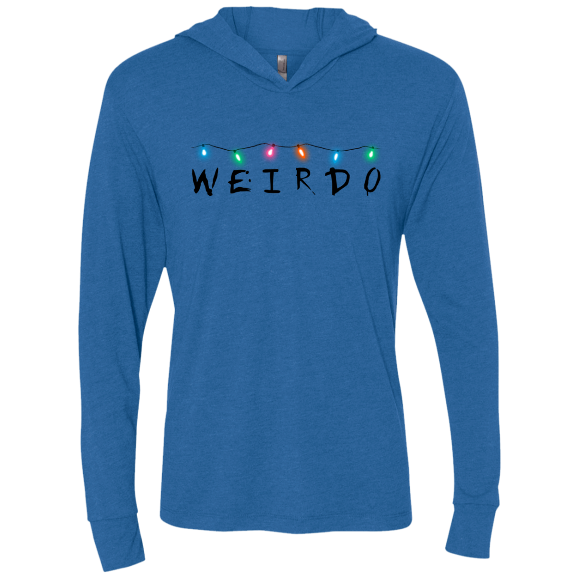 Weirdo Triblend Long Sleeve Hoodie Tee