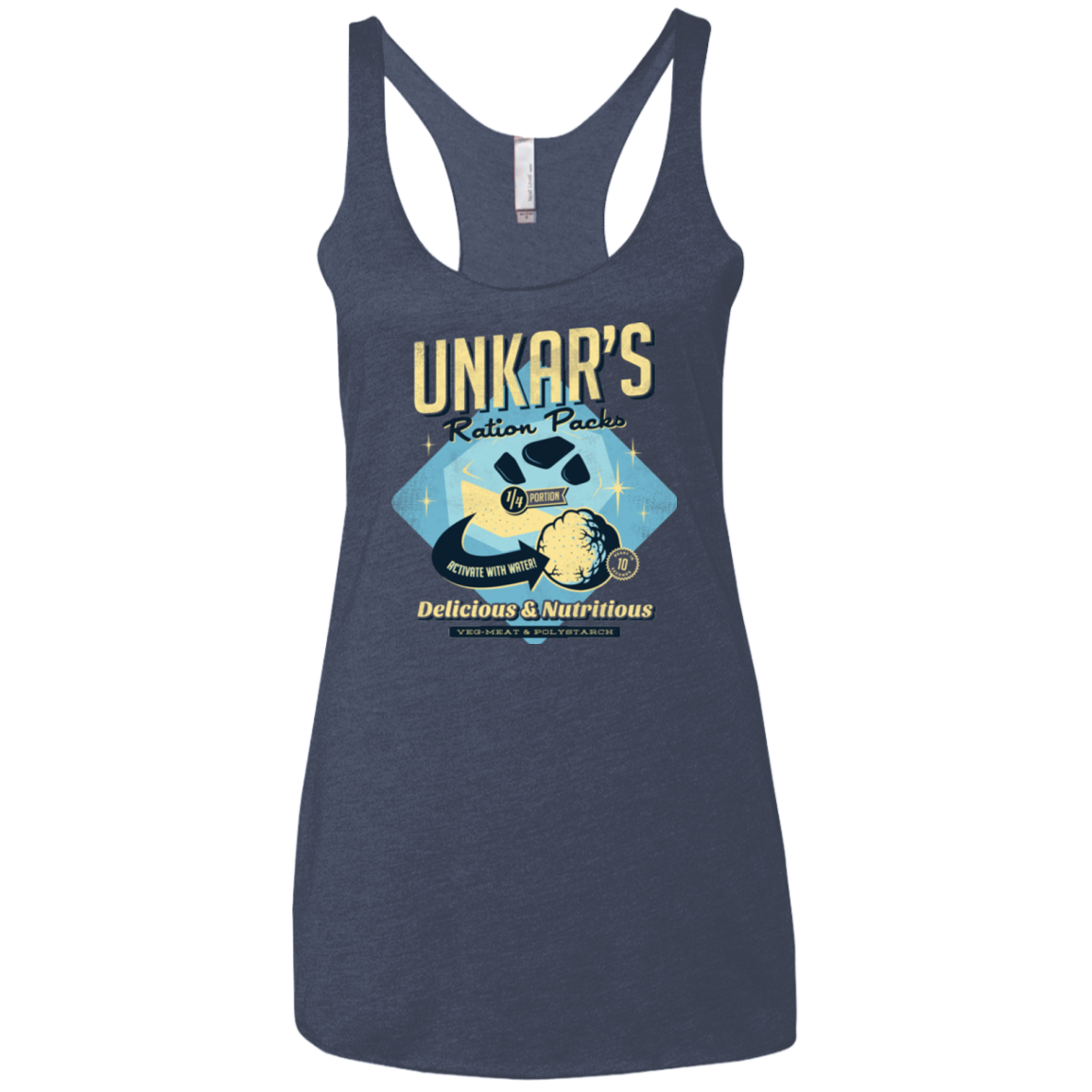Unkars Ration Packs Women's Triblend Racerback Tank