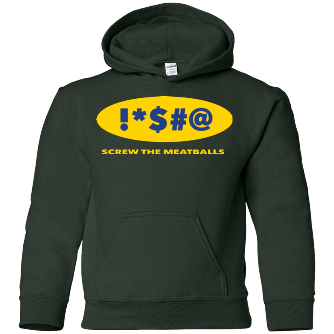 Swearing Screw The Meatballs Youth Hoodie