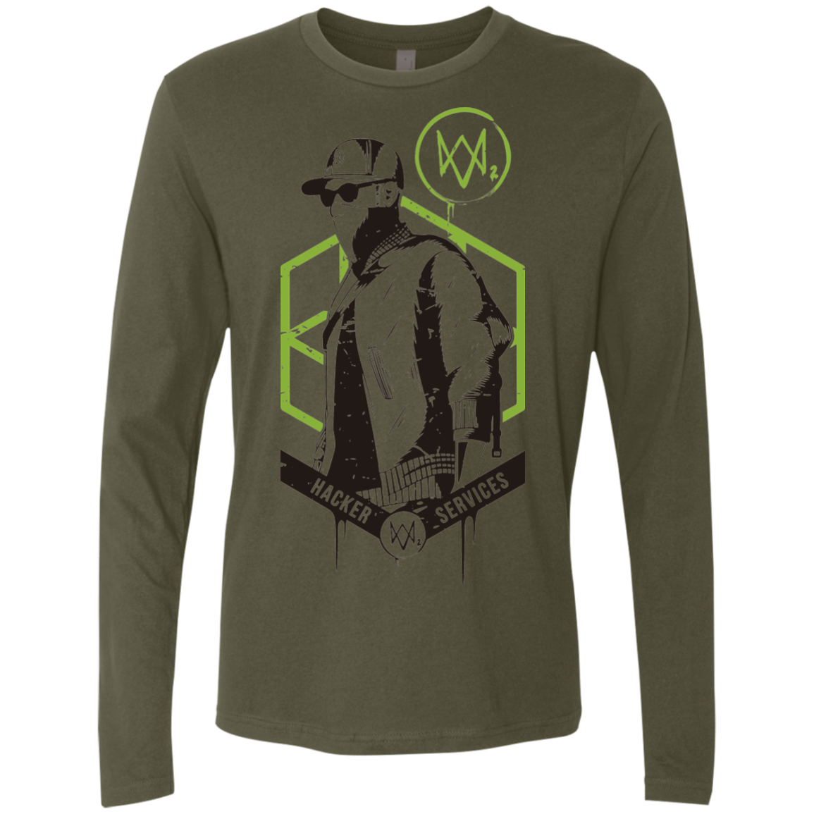 Watch Dogs 2 Hacker Services Men's Premium Long Sleeve