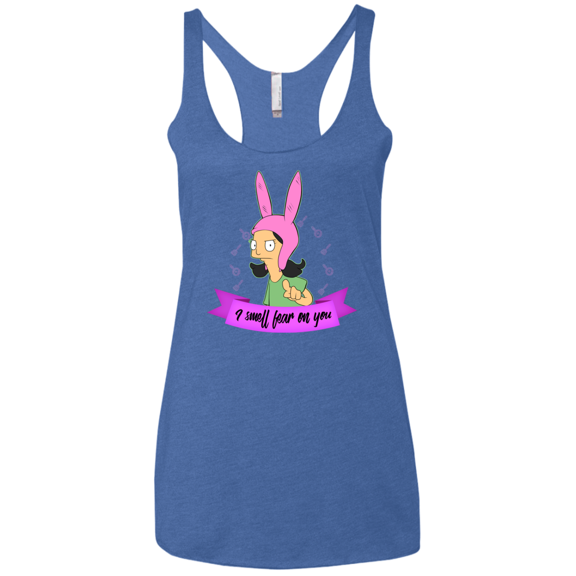 Louise Smell Fear Women's Triblend Racerback Tank