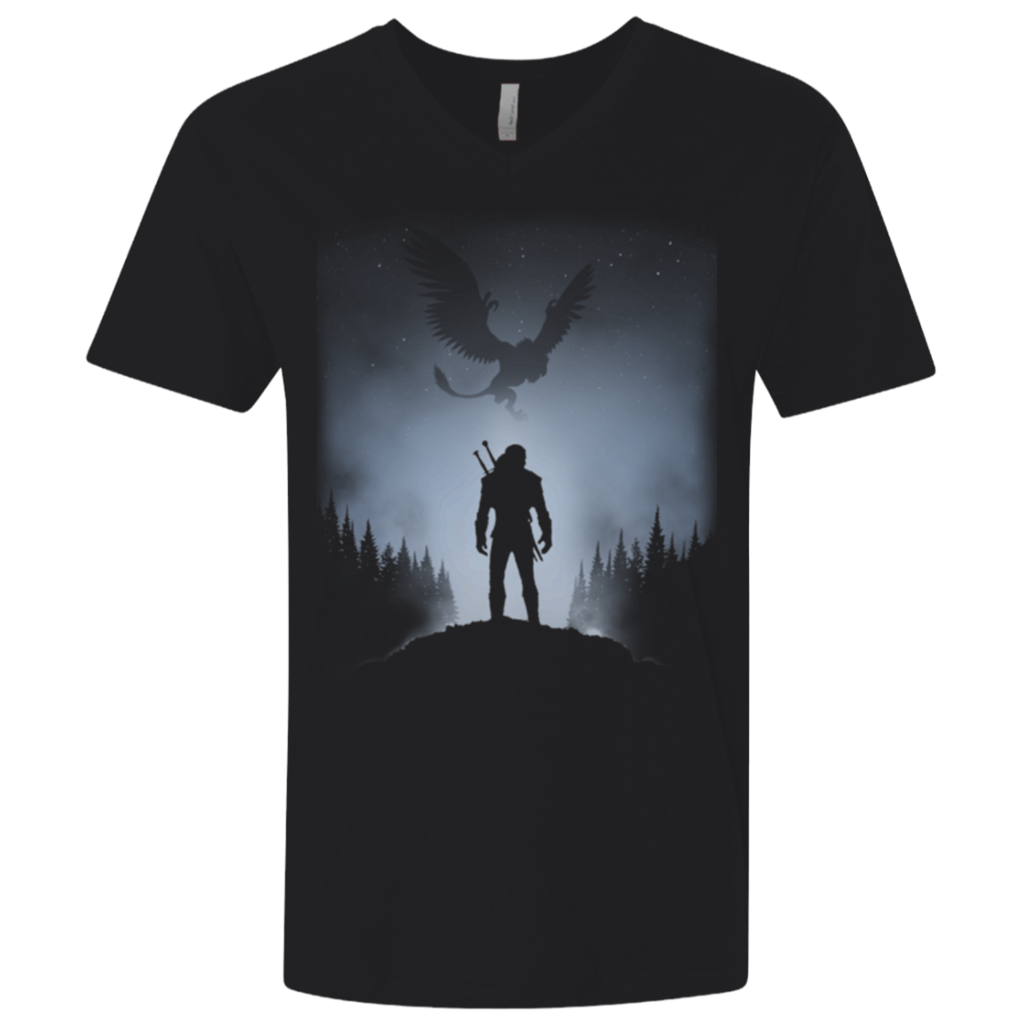 White Wolf Men's Premium V-Neck