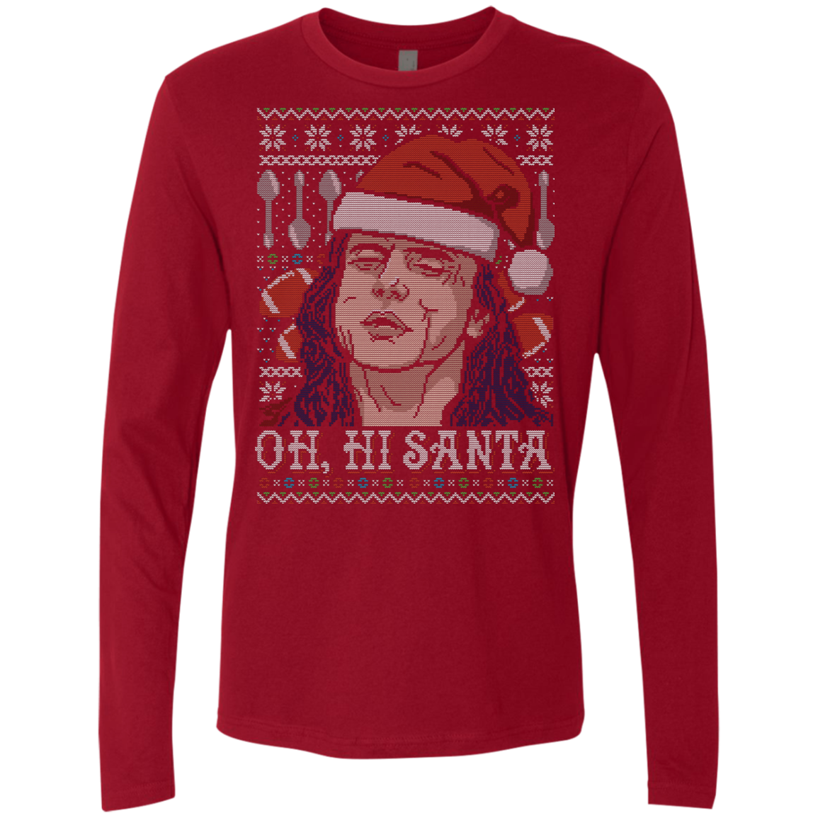 OH HI SANTA Men's Premium Long Sleeve