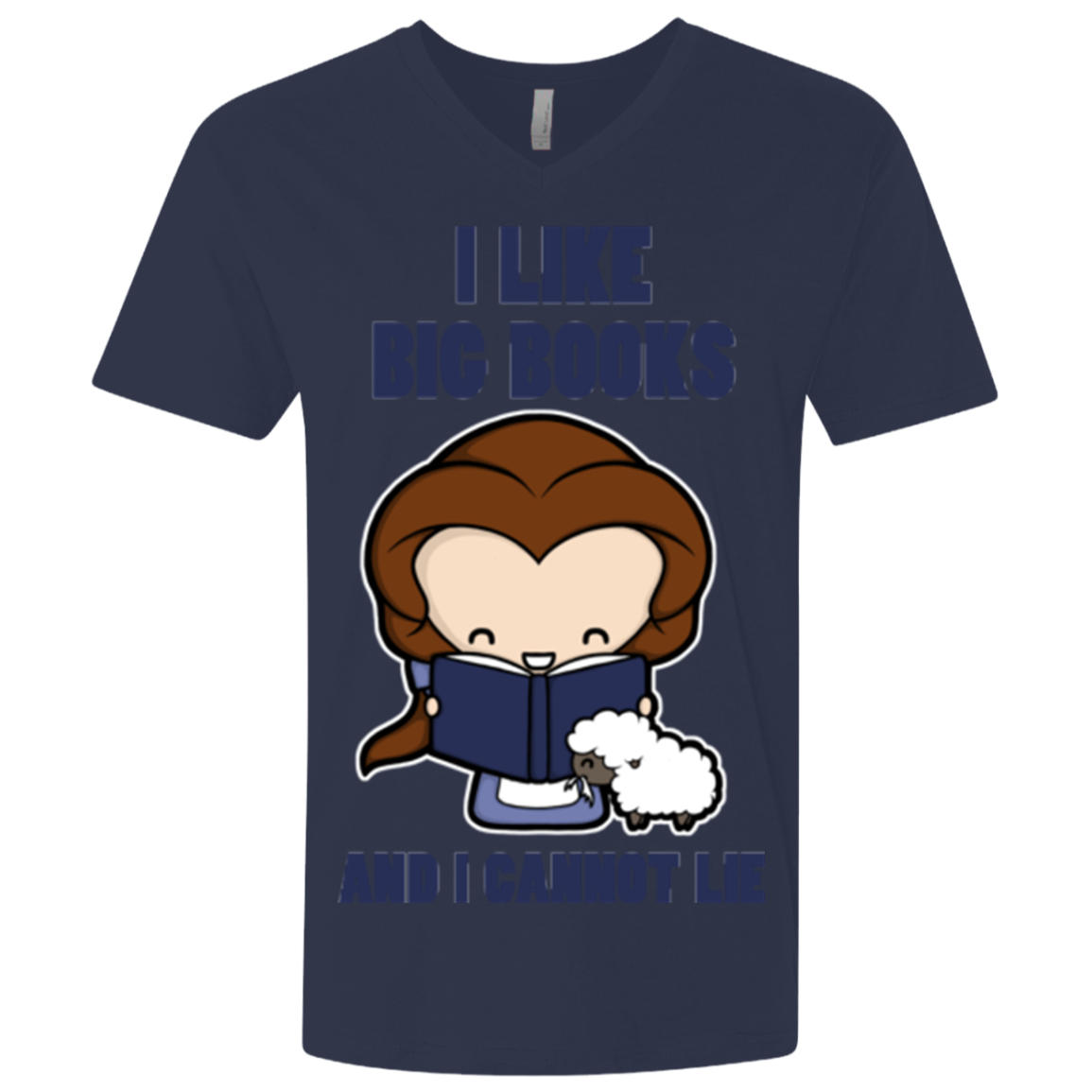 I Like Big Books Men's Premium V-Neck