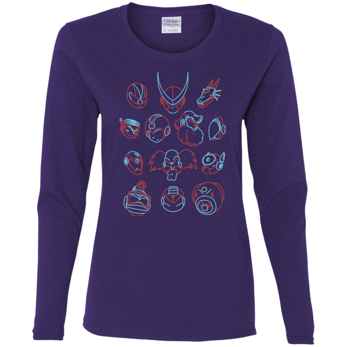 MEGA HEADS 2 Women's Long Sleeve T-Shirt