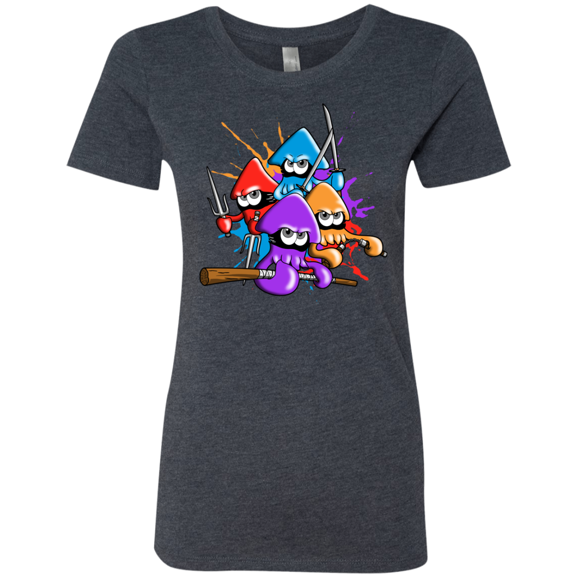 Teenage Mutant Ninja Squids Women's Triblend T-Shirt