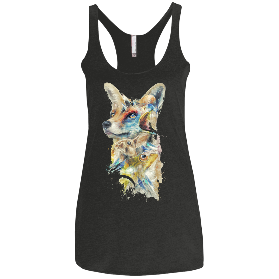 Heroes of Lylat Star Fox Women's Triblend Racerback Tank