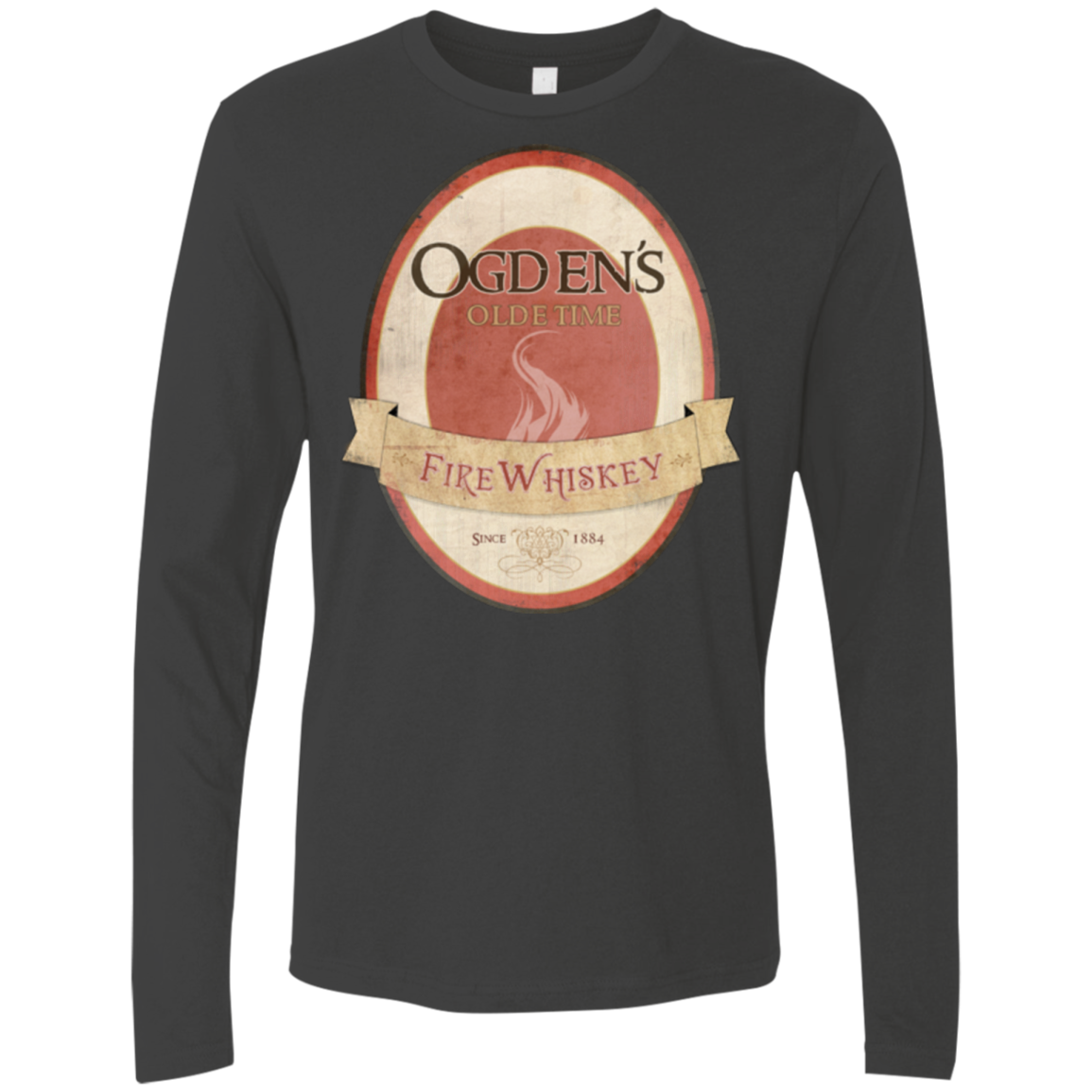 Ogdens Fire Whiskey Men's Premium Long Sleeve