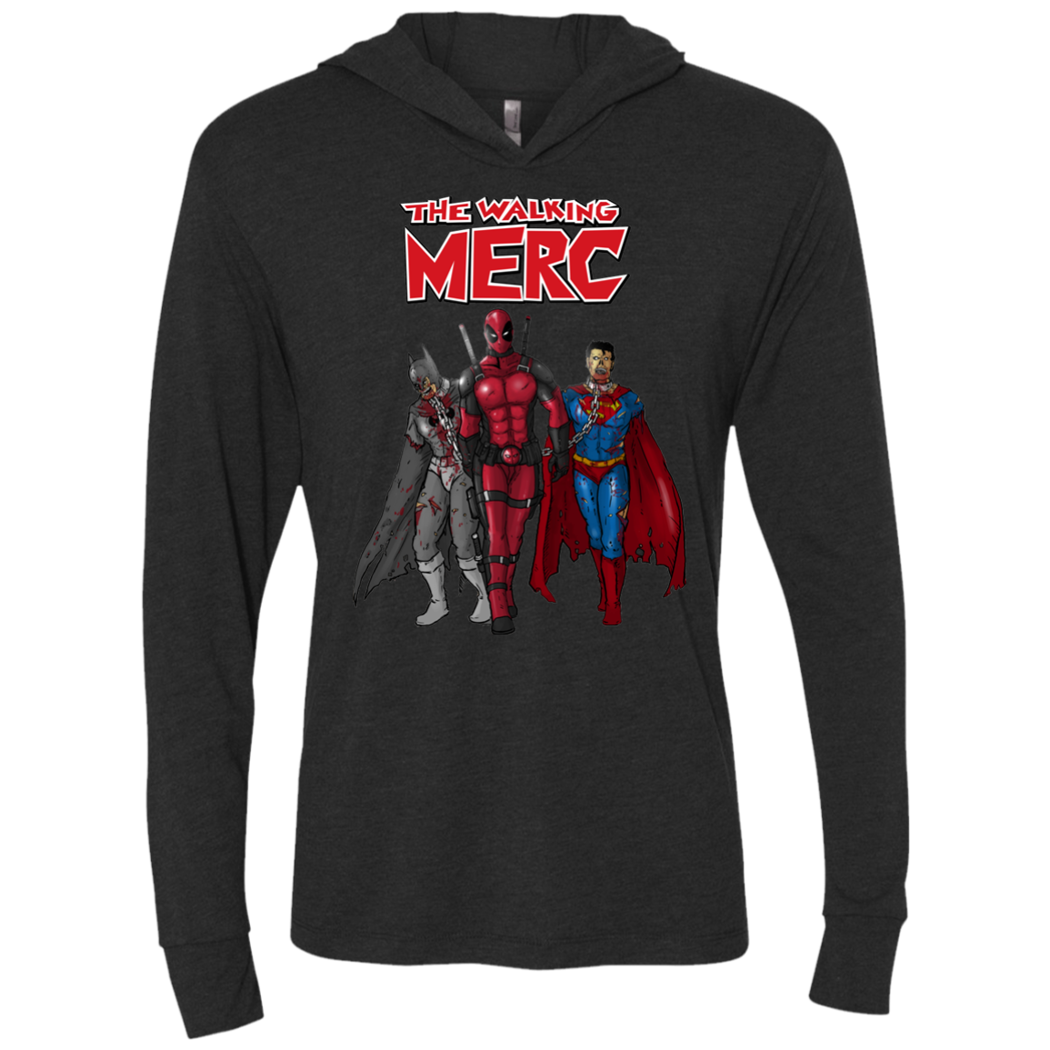 The Walking Merc Triblend Long Sleeve Hoodie Tee