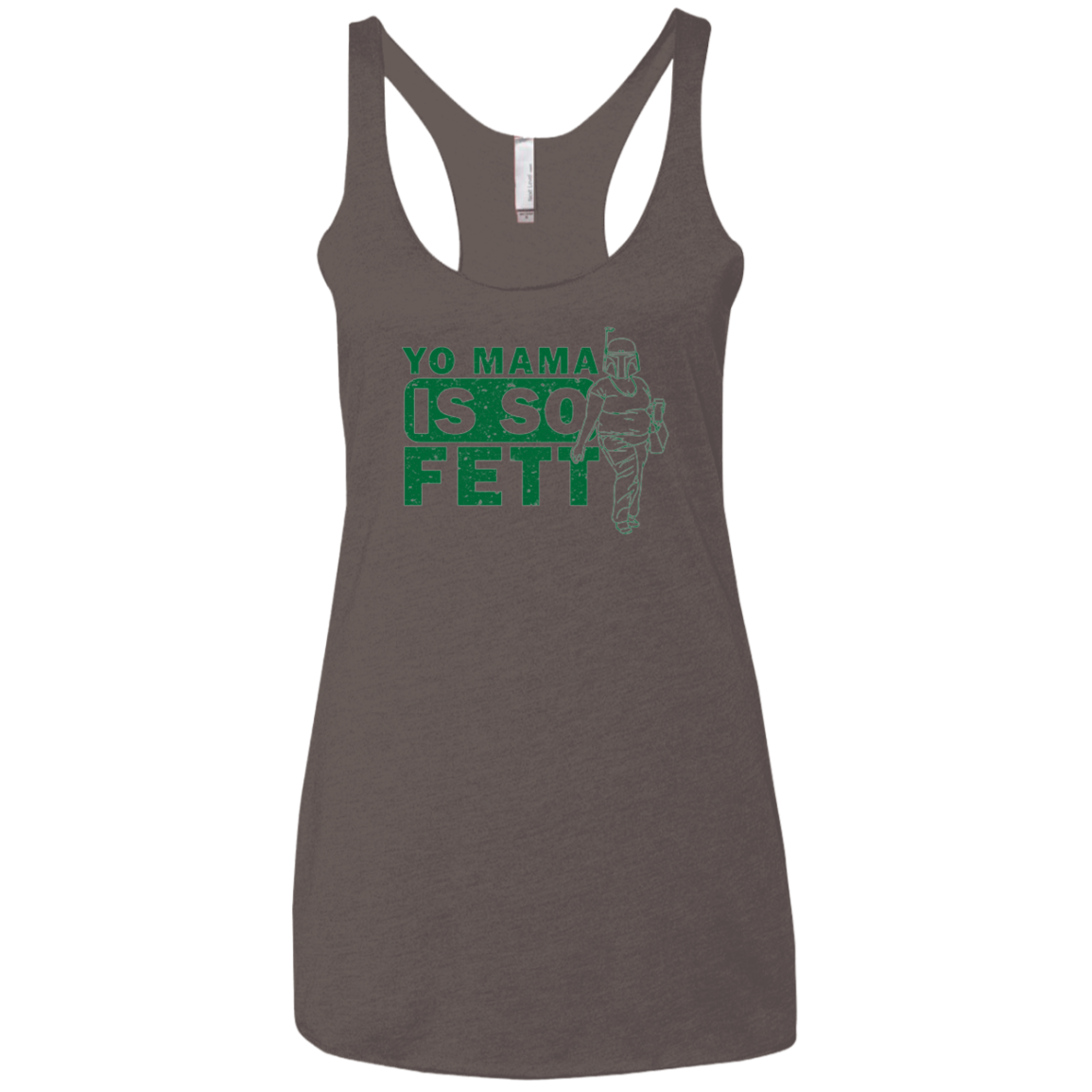 So Fett Women's Triblend Racerback Tank