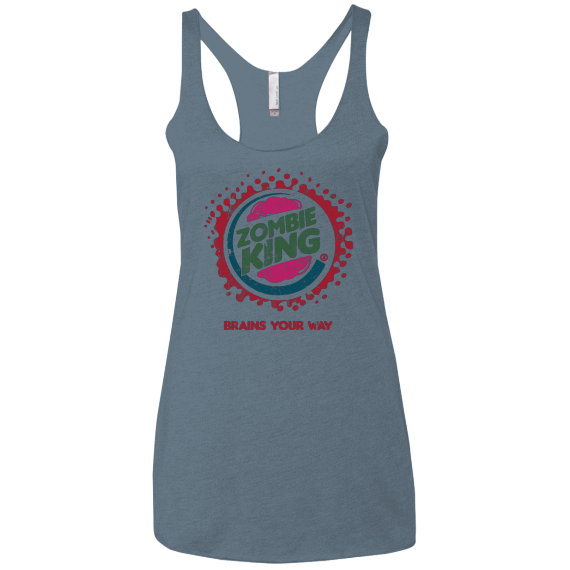 Zombie King Women's Triblend Racerback Tank