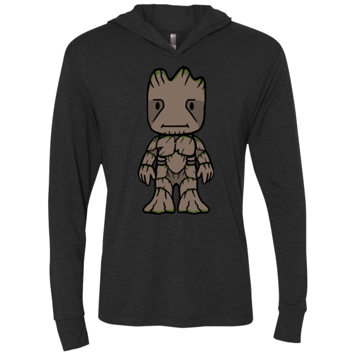 Friendly Tree Triblend Long Sleeve Hoodie Tee
