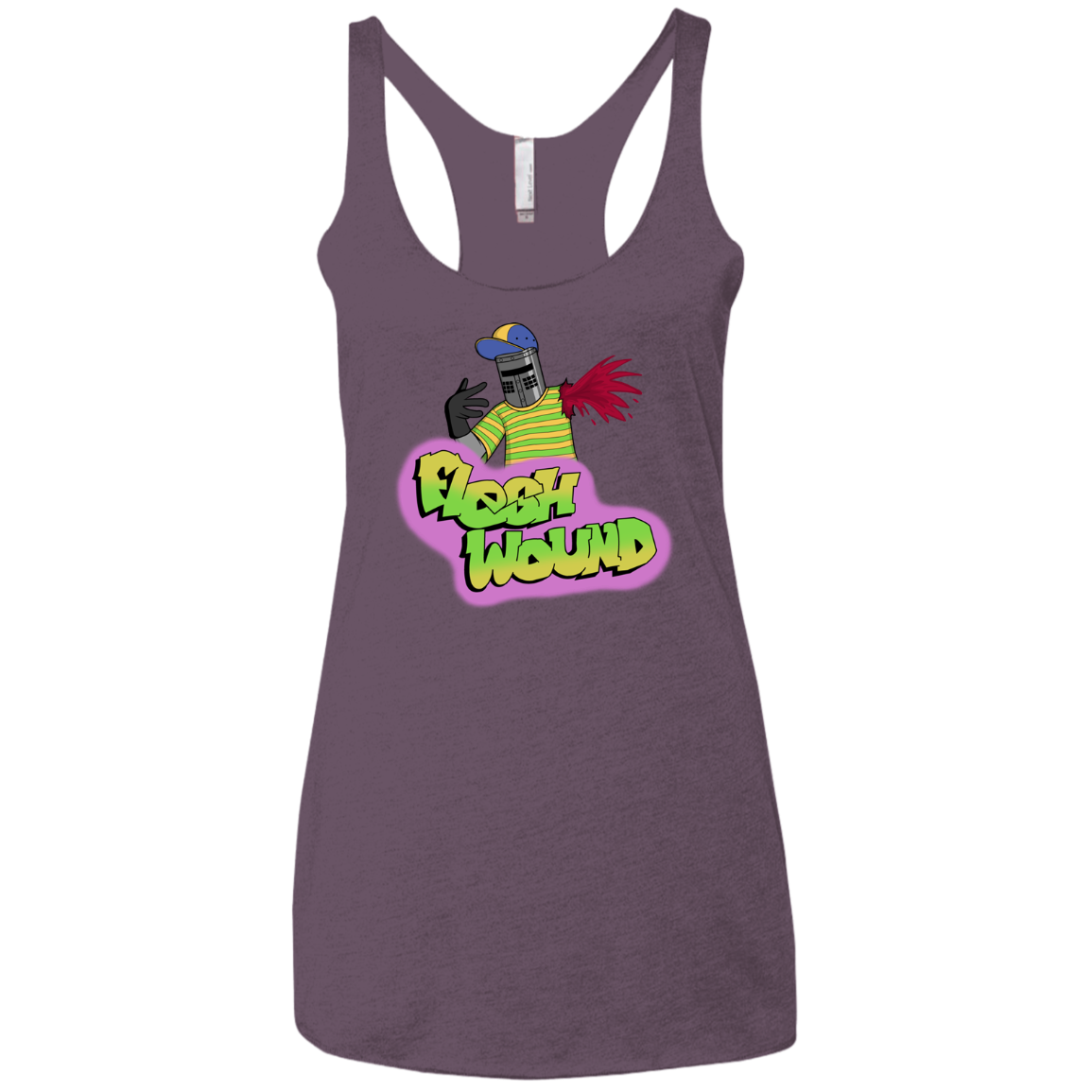 Flesh Wound Women's Triblend Racerback Tank