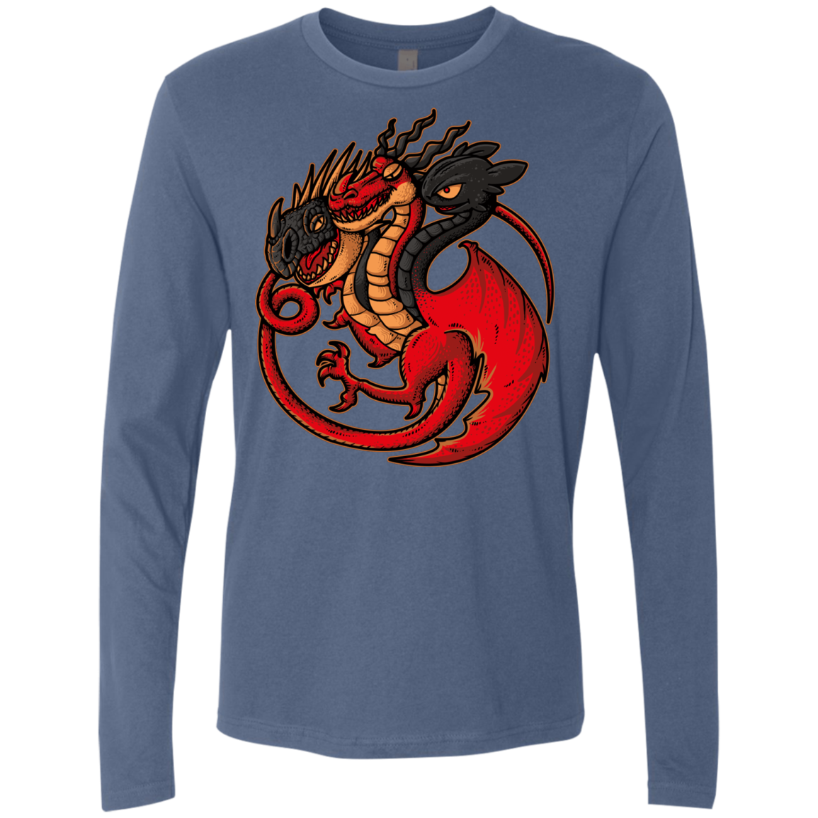 FIRE BLOOD AND TRAINING Men's Premium Long Sleeve
