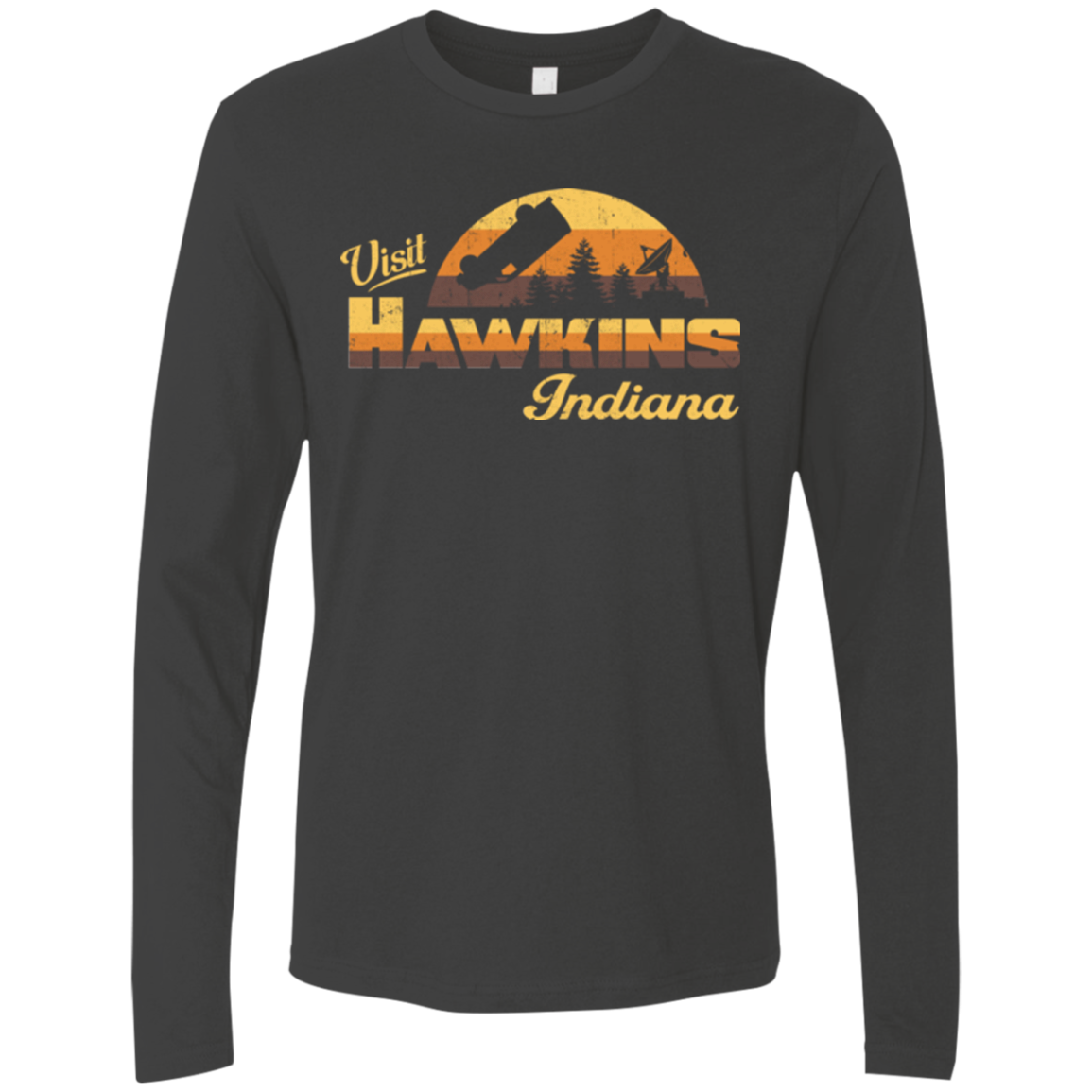 Visit Hawkins Men's Premium Long Sleeve