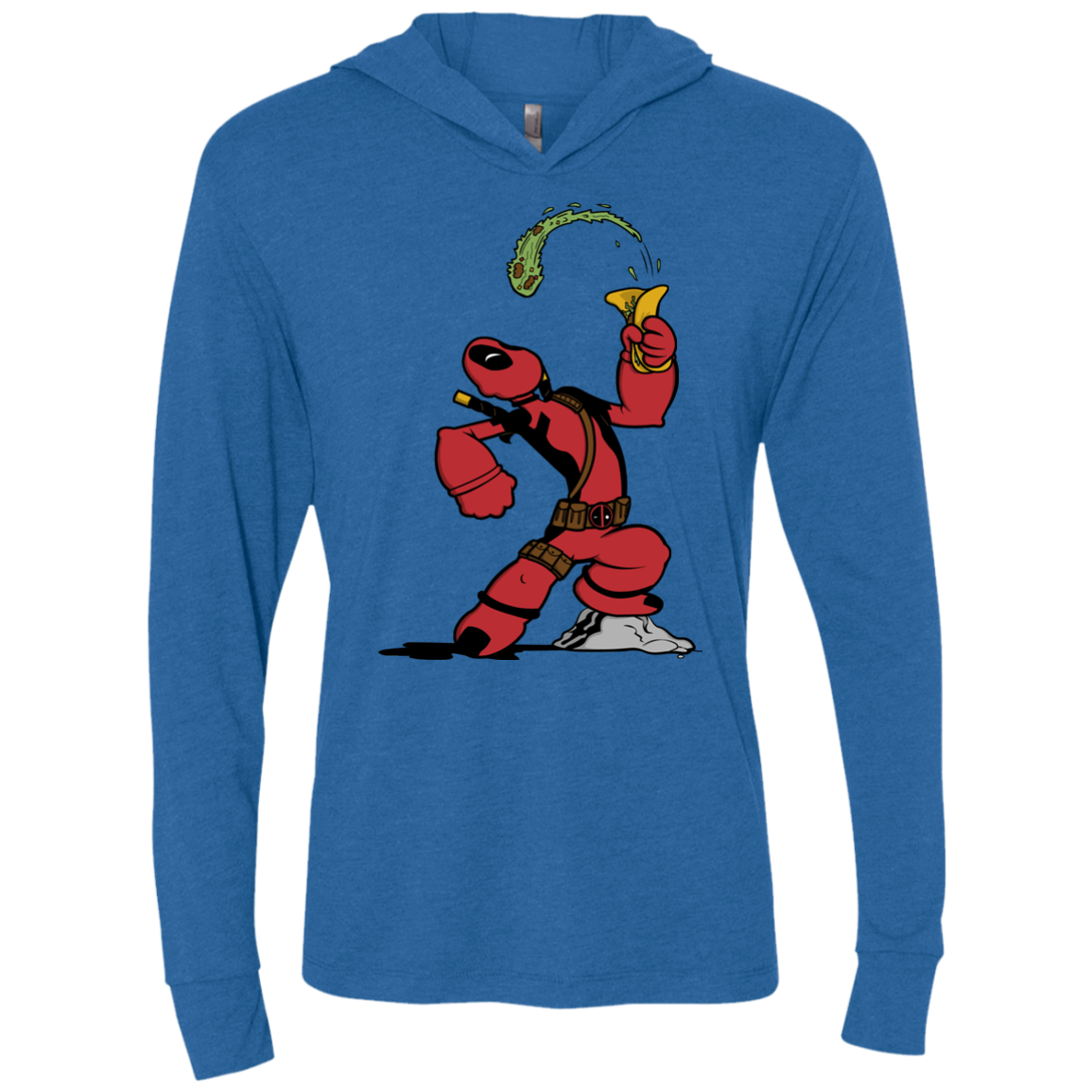 Tacopeye Triblend Long Sleeve Hoodie Tee