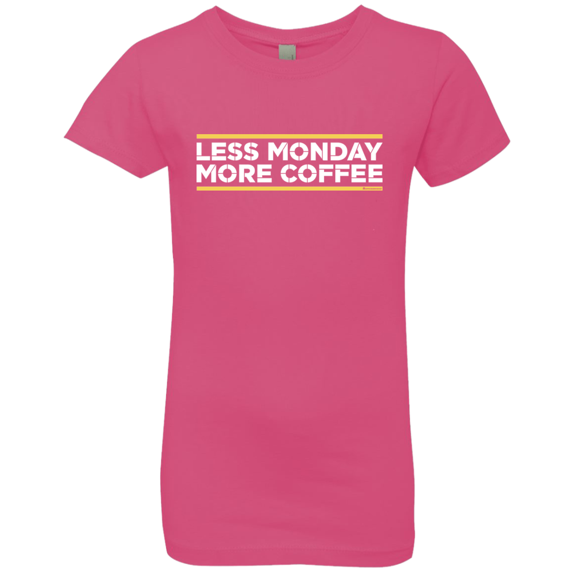 Less Monday More Coffee Girls Premium T-Shirt