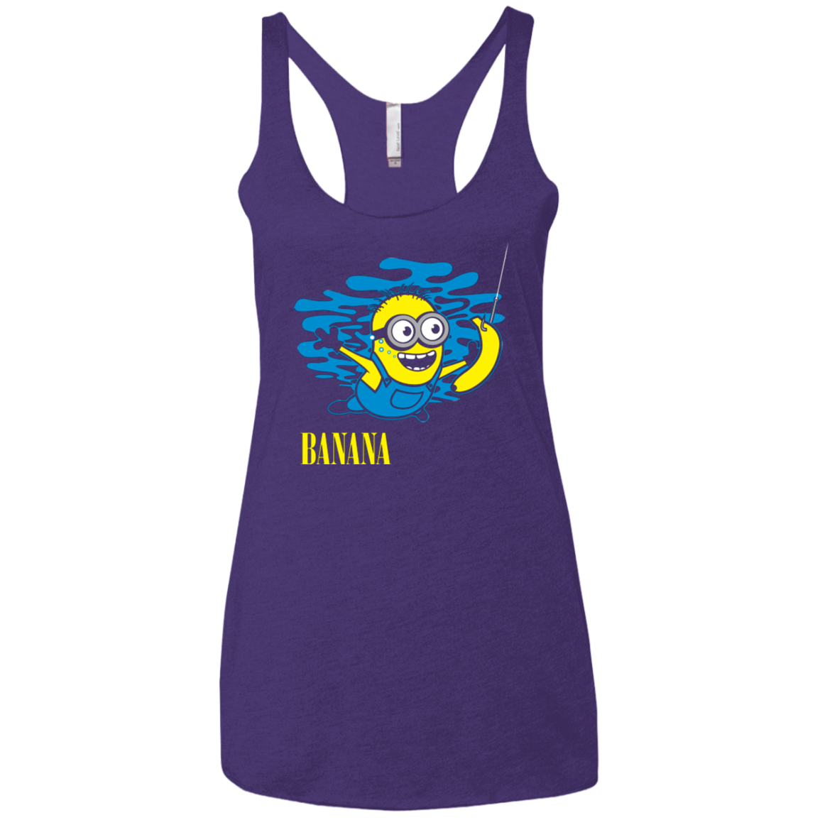 Nirvana Banana Women's Triblend Racerback Tank