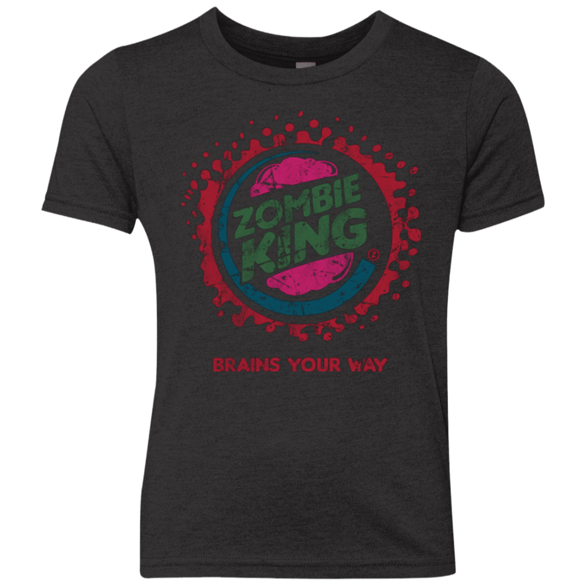 Zombie King Youth Triblend T-Shirt