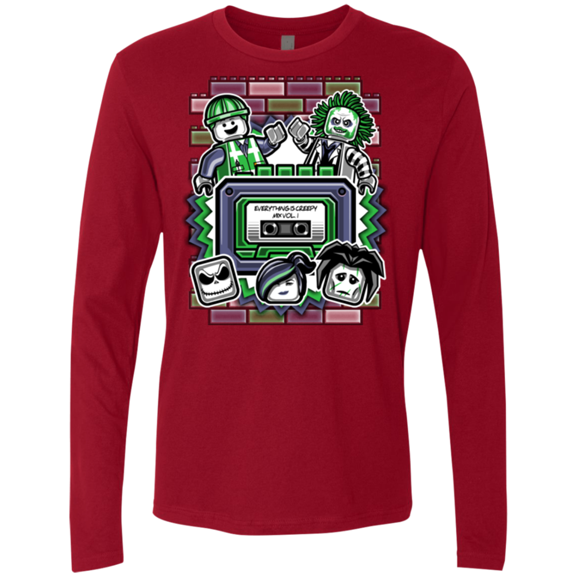 Everything Is Creepy Mix Men's Premium Long Sleeve