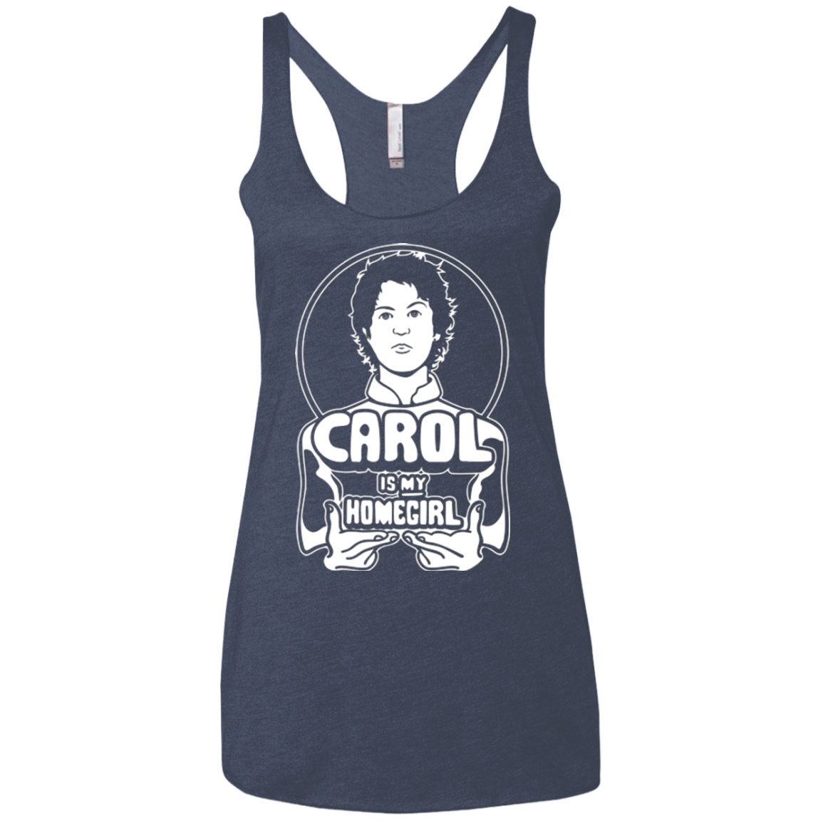 Homegirl Carol Women's Triblend Racerback Tank
