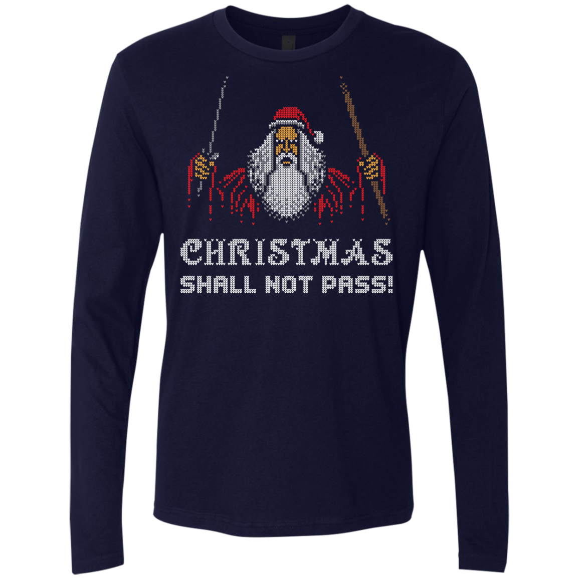 Xmas shall not pass Men's Premium Long Sleeve