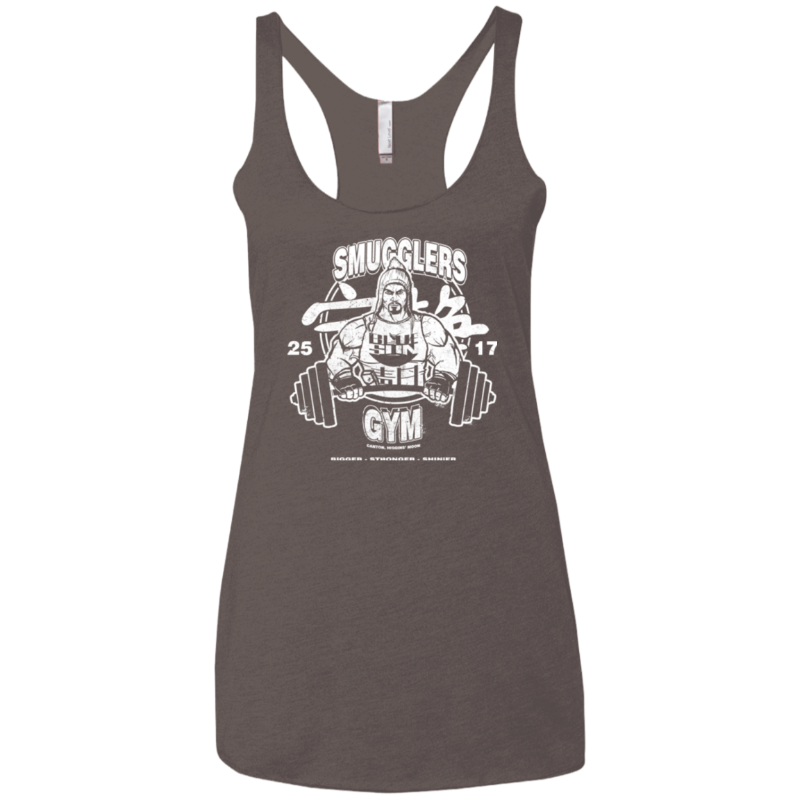 Smugglers Gym Women's Triblend Racerback Tank