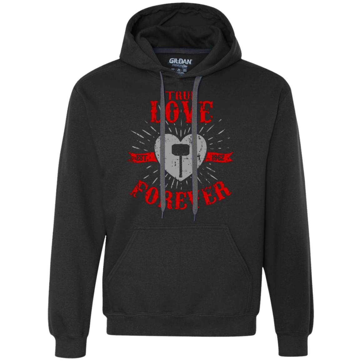 True Love Forever God Thunder Premium Fleece Hoodie