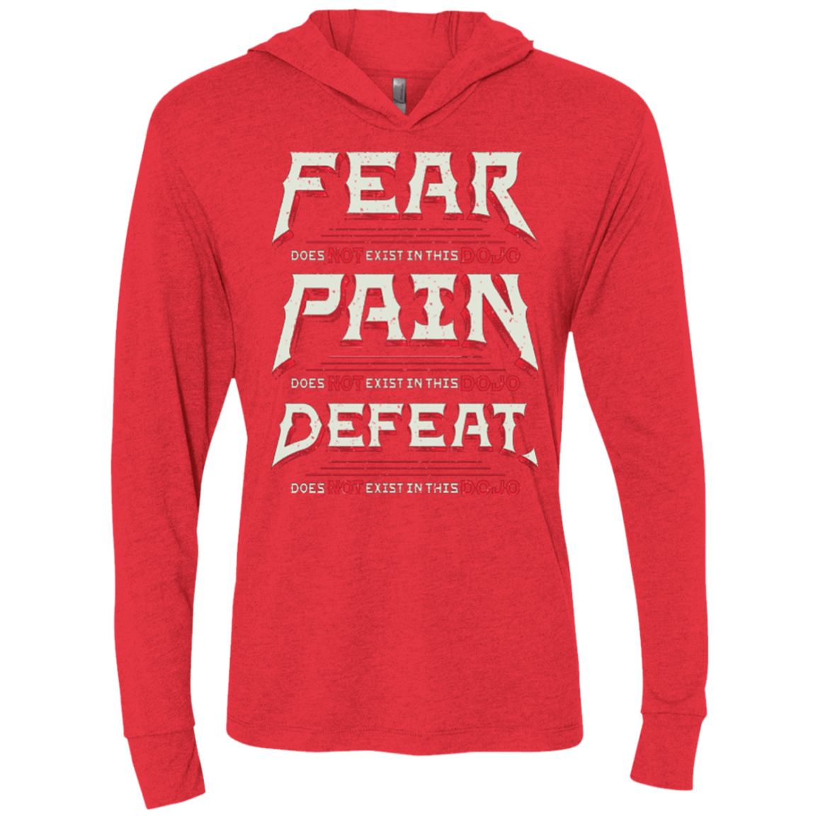 DOES NOT EXIST Triblend Long Sleeve Hoodie Tee