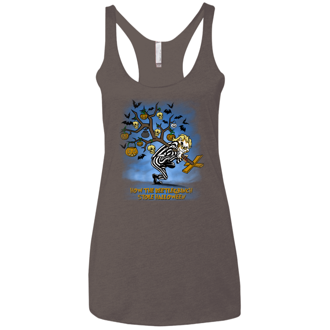 Beetlegrinch Women's Triblend Racerback Tank
