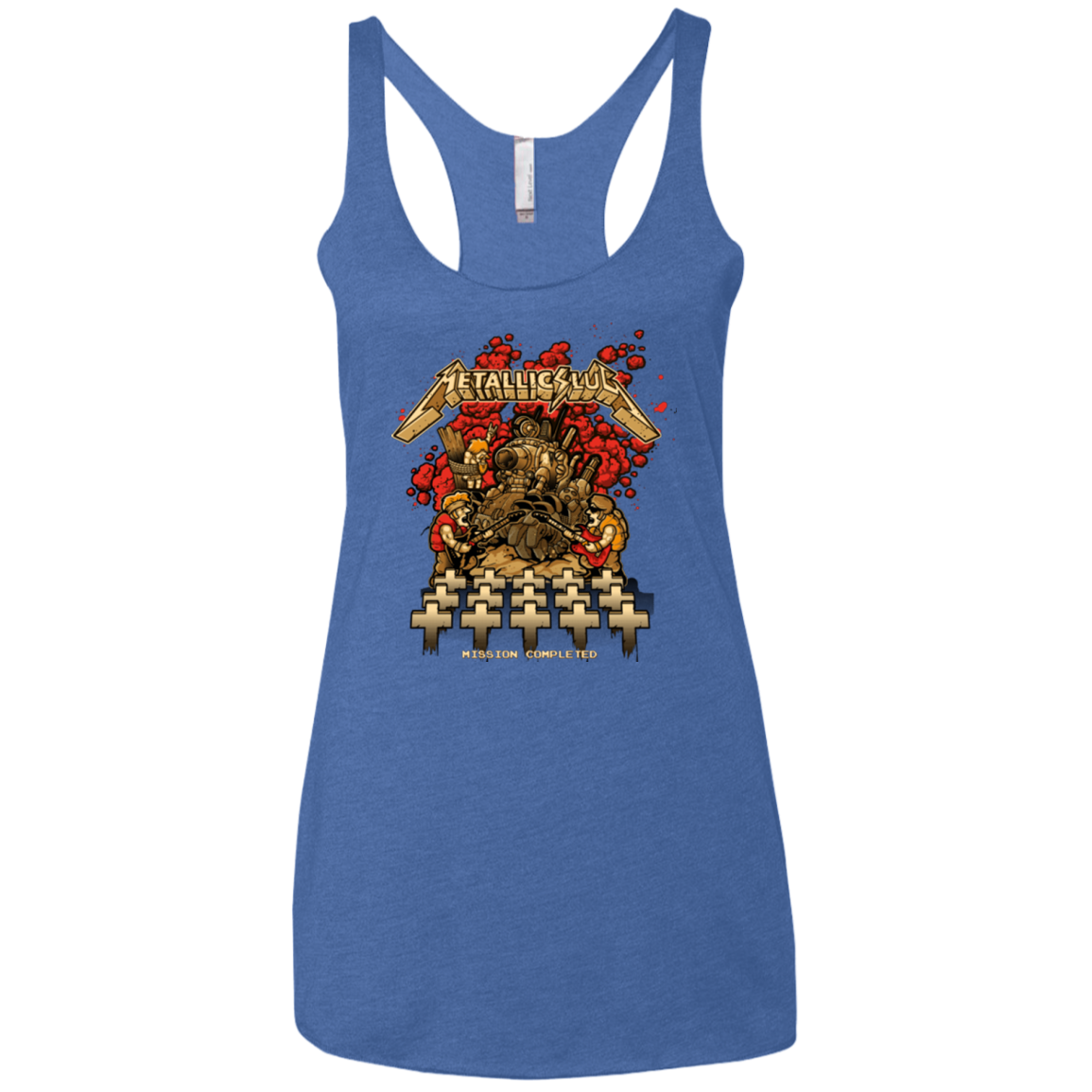 METALLIC SLUG Women's Triblend Racerback Tank