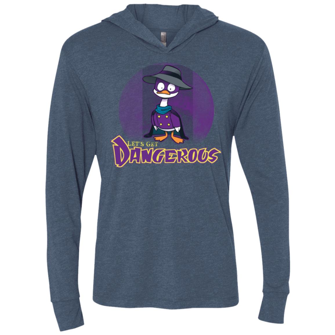 DW Duck Triblend Long Sleeve Hoodie Tee