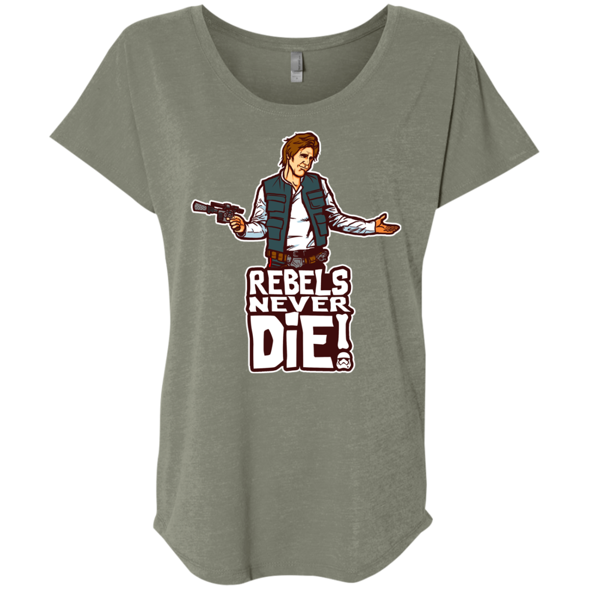 Rebels Never Die Triblend Dolman Sleeve