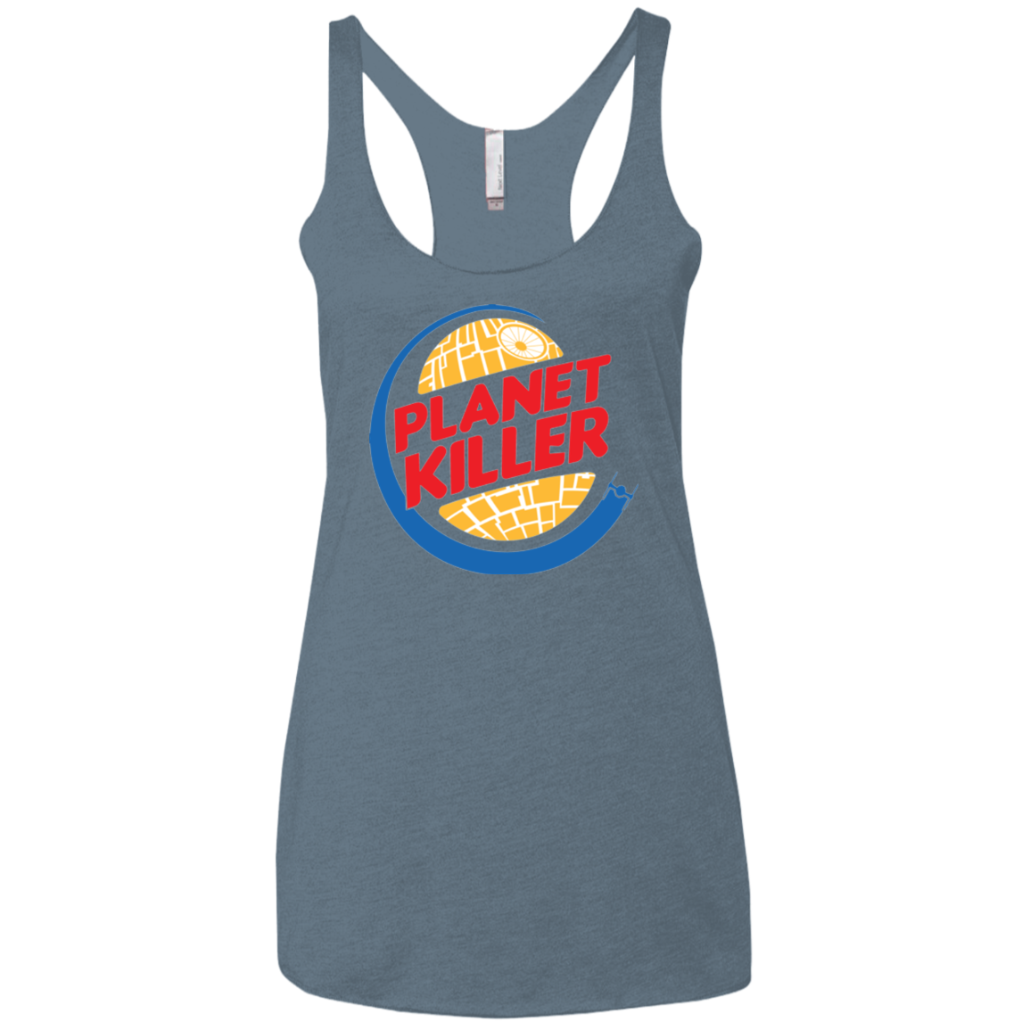 Planet Killer Women's Triblend Racerback Tank