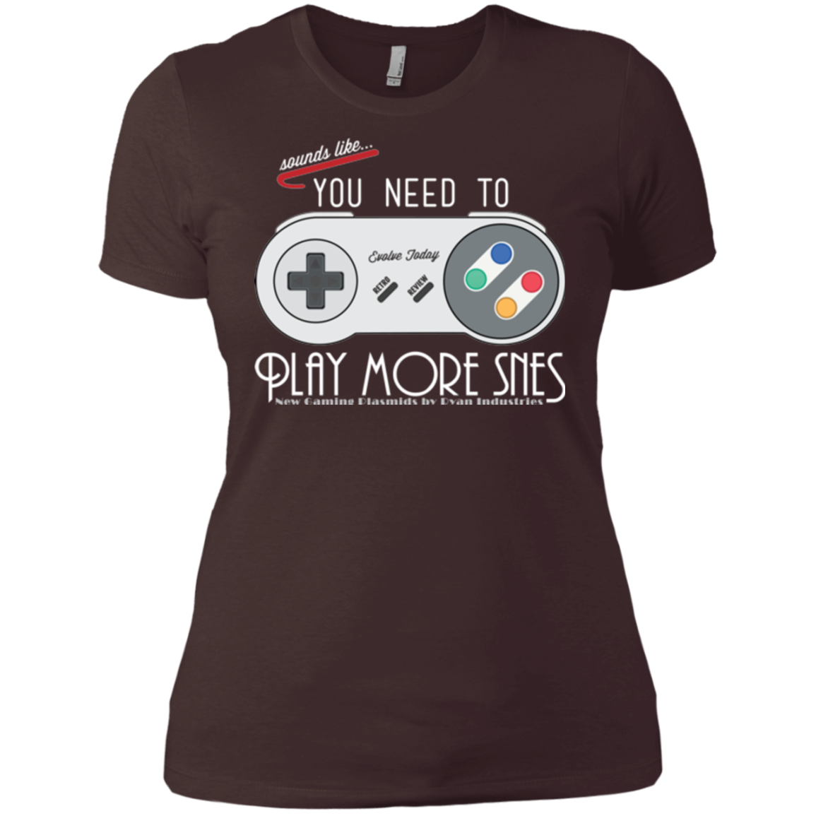 Evolve Today! Play More SNES Women's Premium T-Shirt