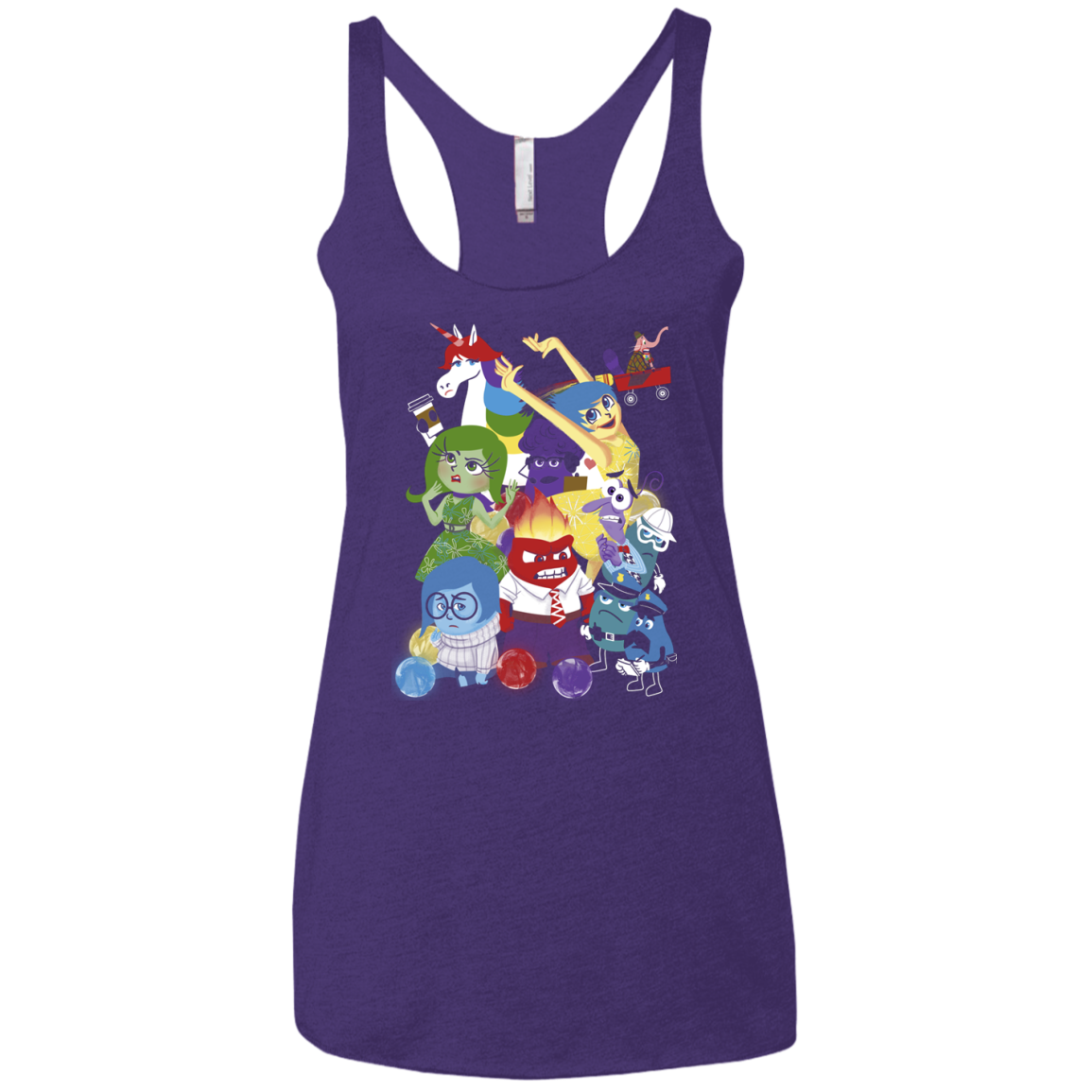 More than a feeling Women's Triblend Racerback Tank