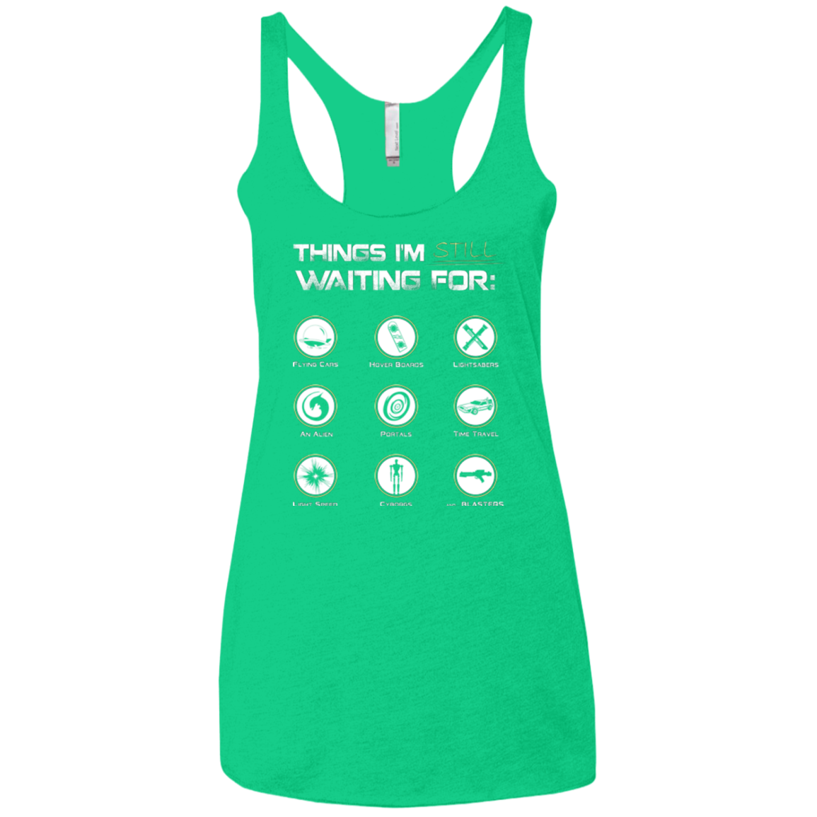 Still Waiting Women's Triblend Racerback Tank