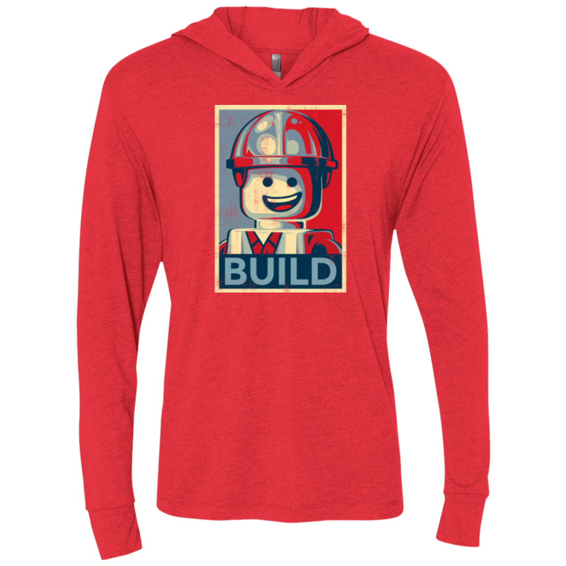 Build Triblend Long Sleeve Hoodie Tee