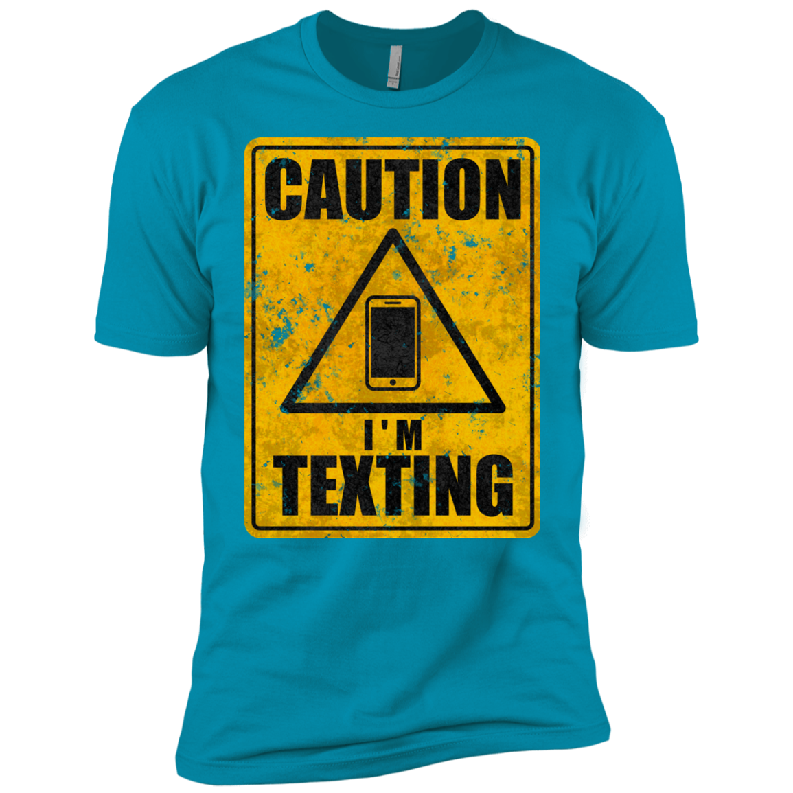 Caution I'm Texting Boys Premium T-Shirt