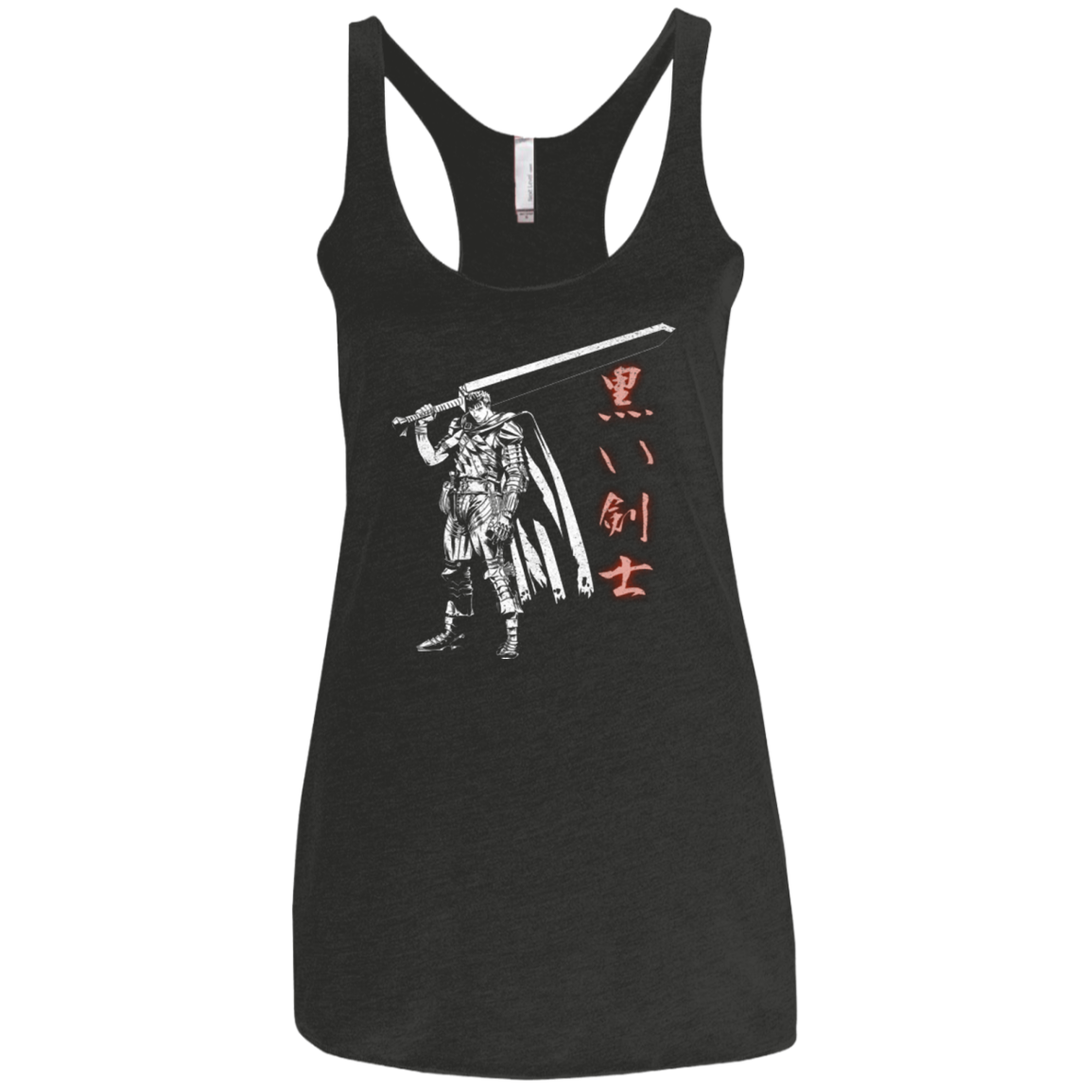 The Black Swordsman Women's Triblend Racerback Tank