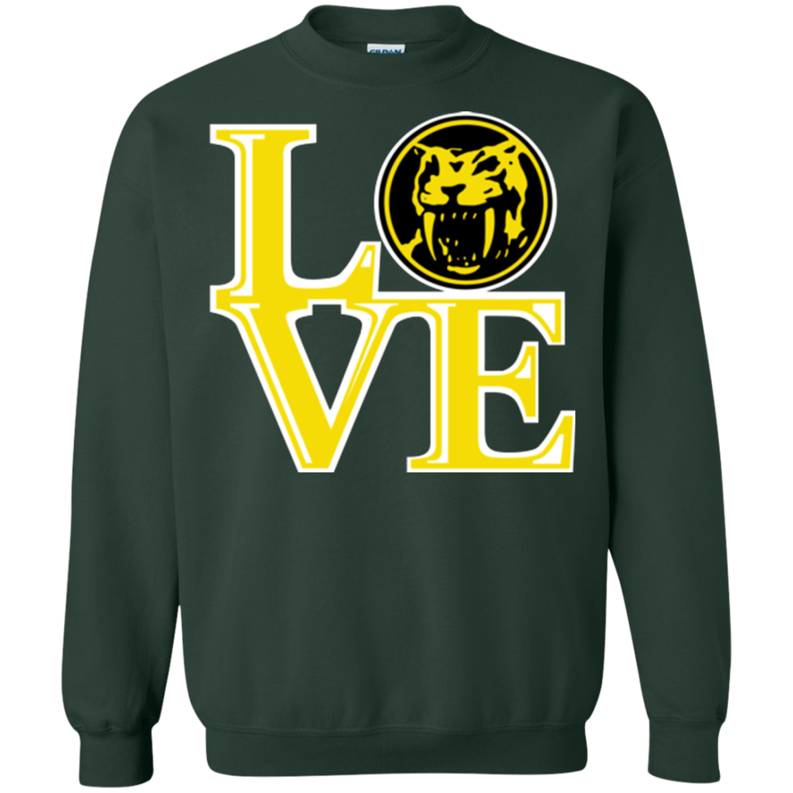Yellow Ranger LOVE Crewneck Sweatshirt