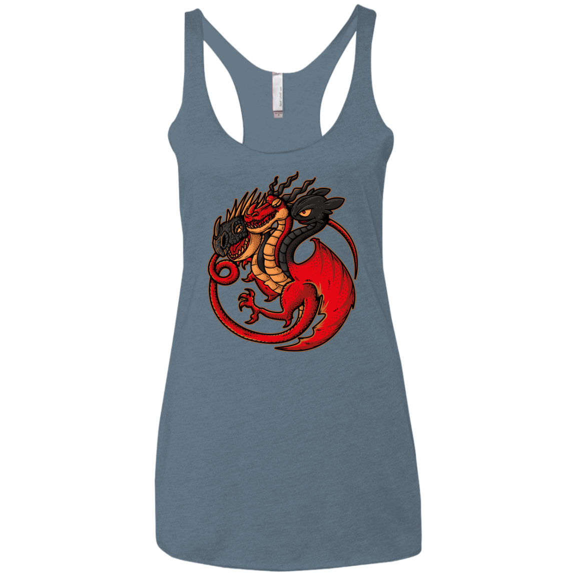 FIRE BLOOD AND TRAINING Women's Triblend Racerback Tank