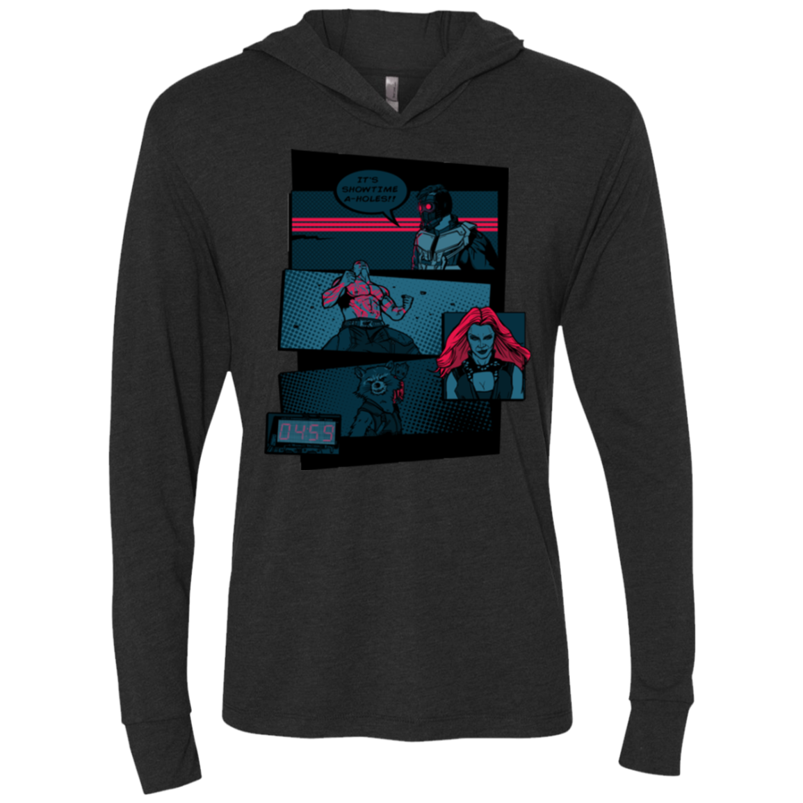 Showtime Triblend Long Sleeve Hoodie Tee