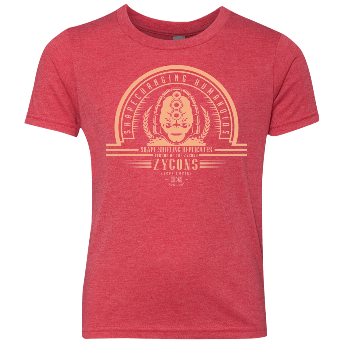 Who Villains Zygons Youth Triblend T-Shirt