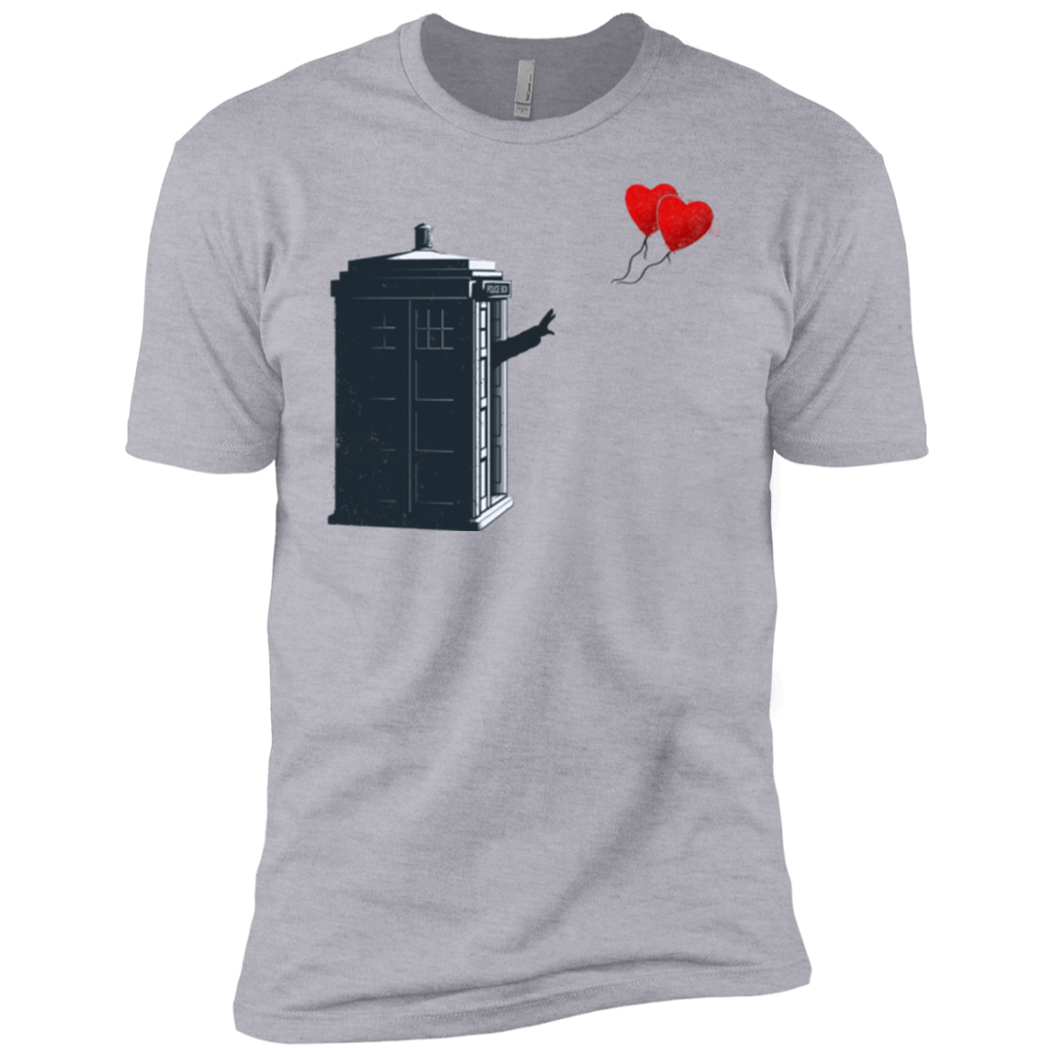 Dr Banksy Heart Balloon Men's Premium T-Shirt