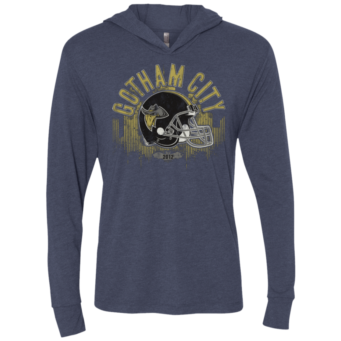 Gotham Rogues Triblend Long Sleeve Hoodie Tee