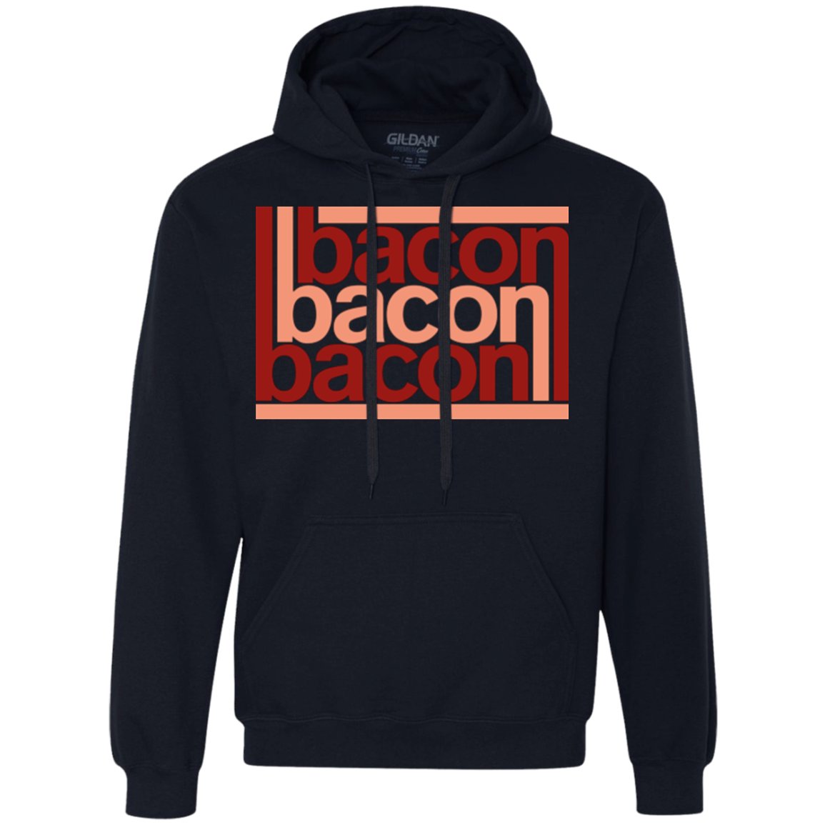 Bacon-Bacon-Bacon Premium Fleece Hoodie
