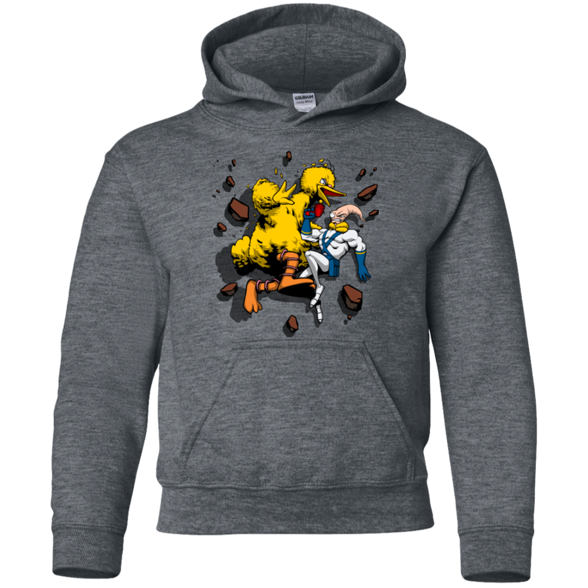 Big Bird and Worm Youth Hoodie